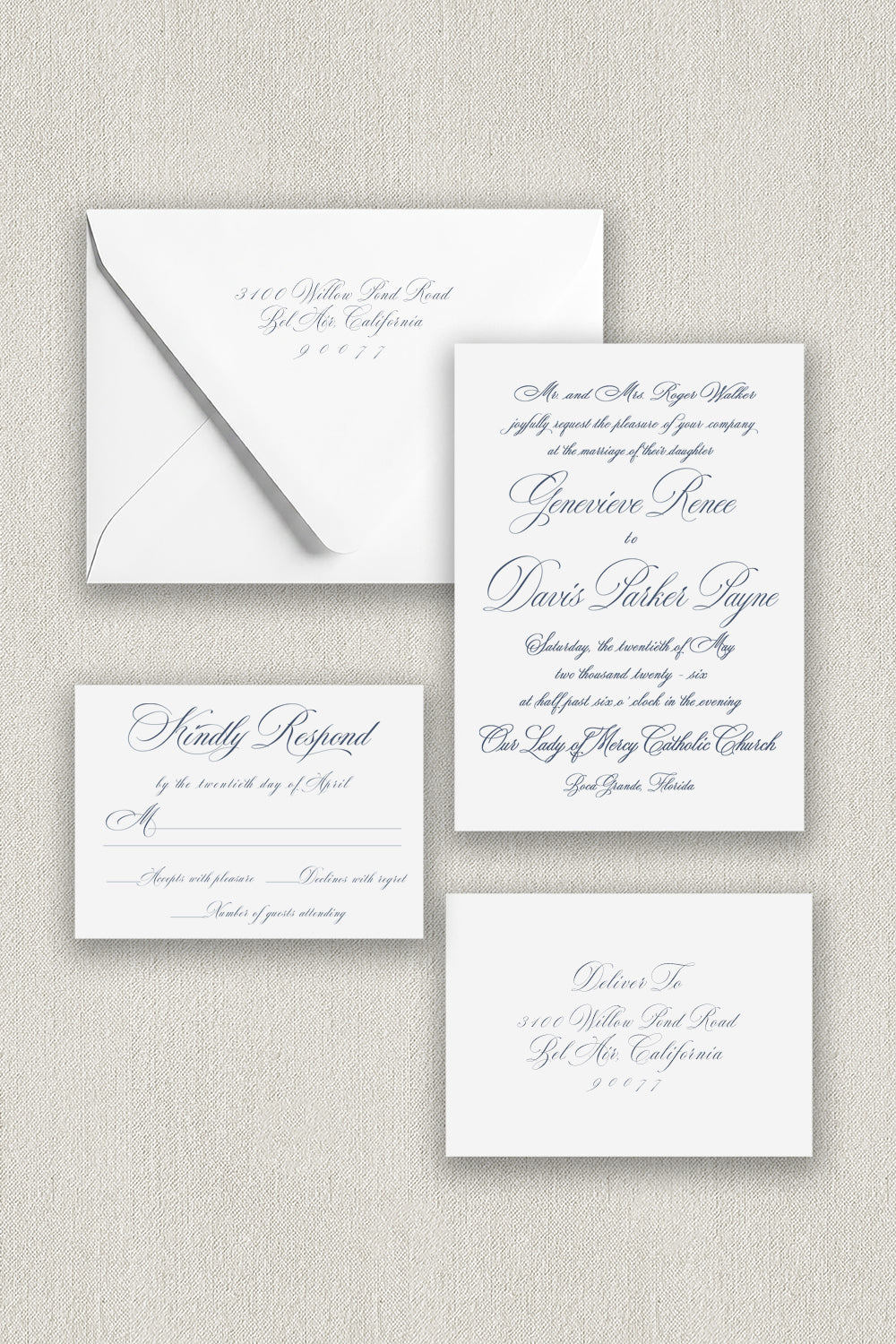 Genevieve Four-Piece Suite